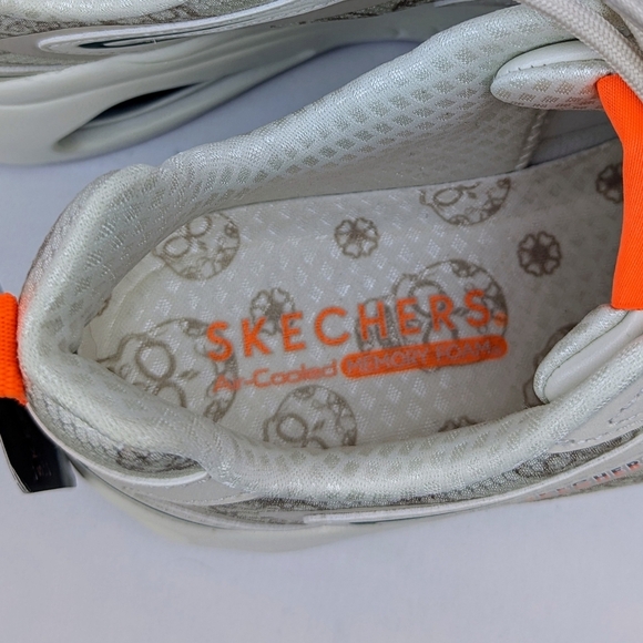 Skechers Street Sneaker Tres Air Uno Dia De Muertos Lace Up Natural 7.5 NWT - Picture 14 of 15